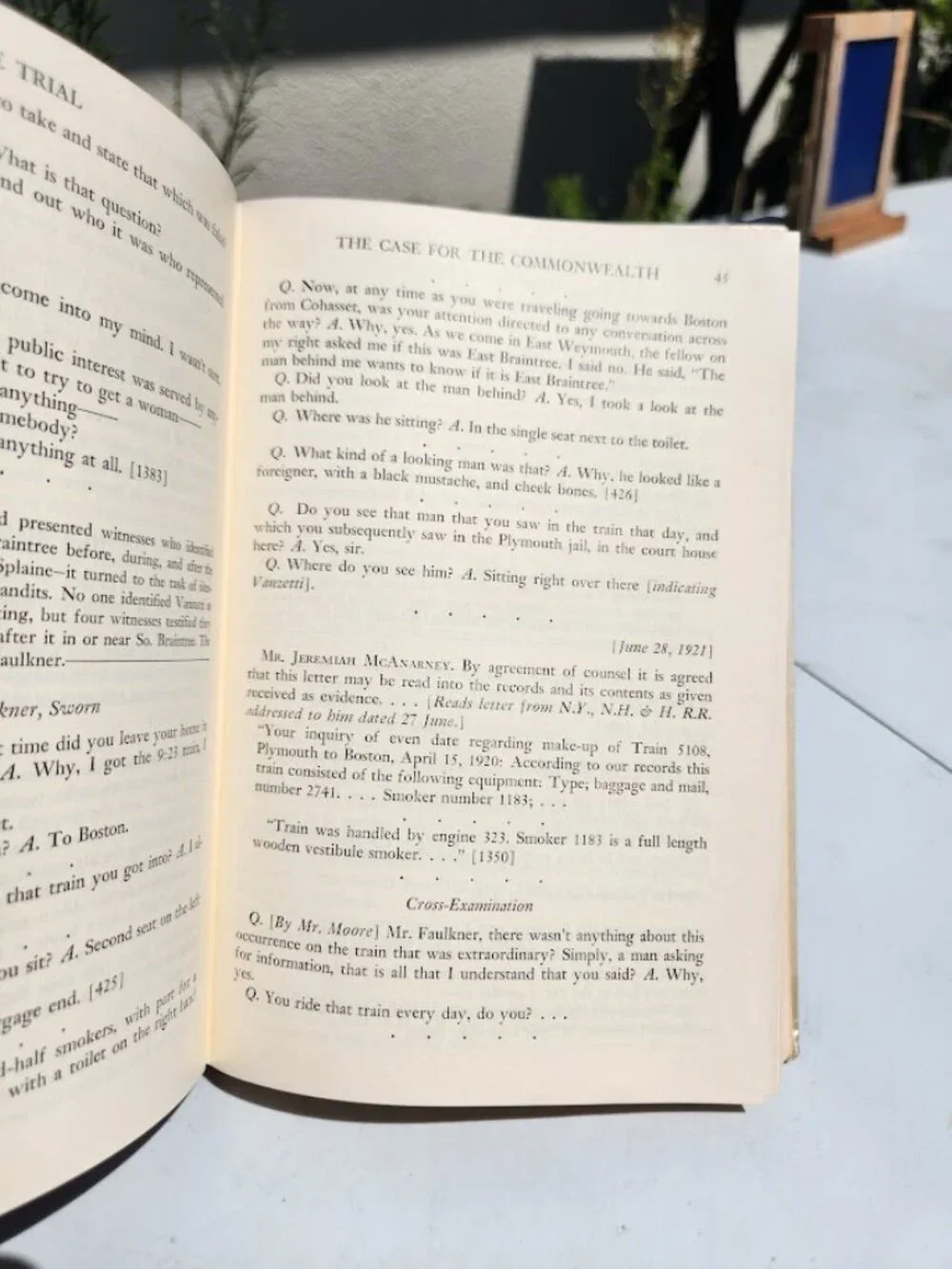 Commonwealth vs. Sacco and Vanzetti Book Hardcover  Part of the Prentice-Hall Am